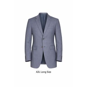 Ted Baker London Jake CT Blazer Mens 42L Blue 100% Wool No Ordinary Joe Jacket